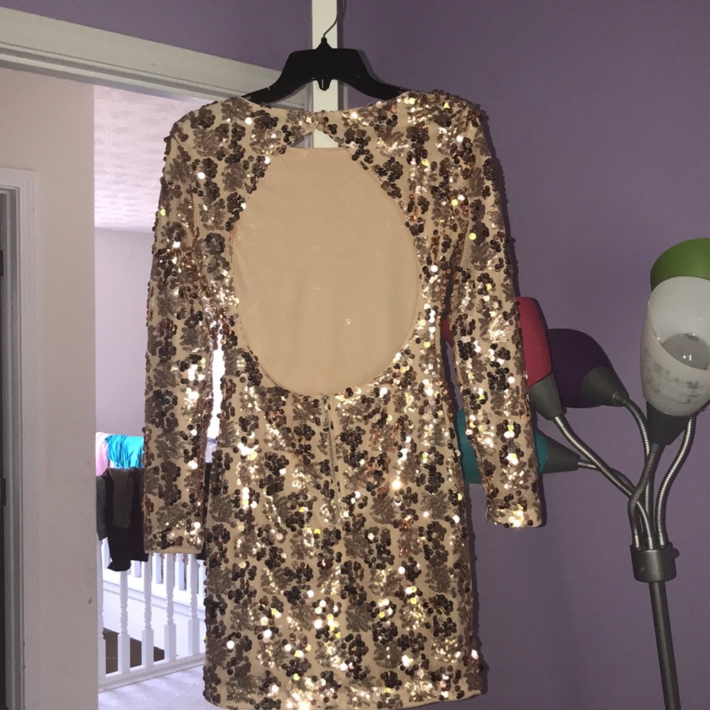 Small,Sequin Bodycon Dress - Picture 2 of 2